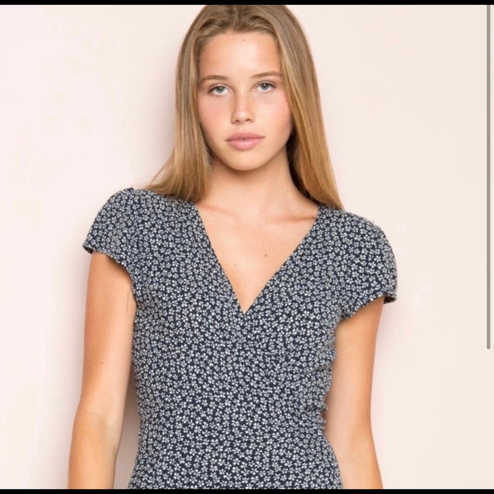 Brandy Melville floral wrap dress!